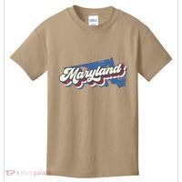 State Of Maryland Retro Logo Kids T-Shirt thumb 0