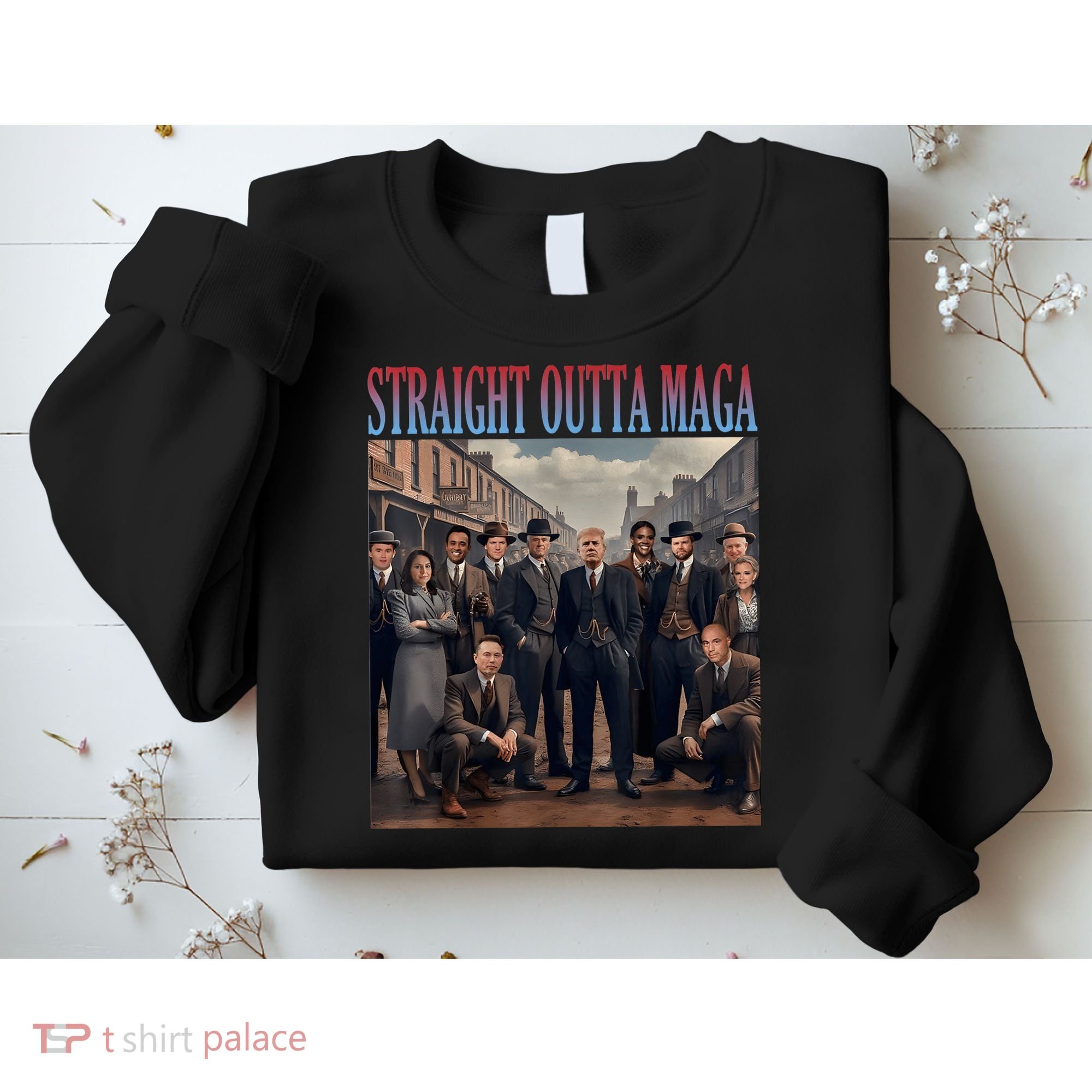 Straight Outta Maga Funny Trump 2024 Funny Sweatshirt