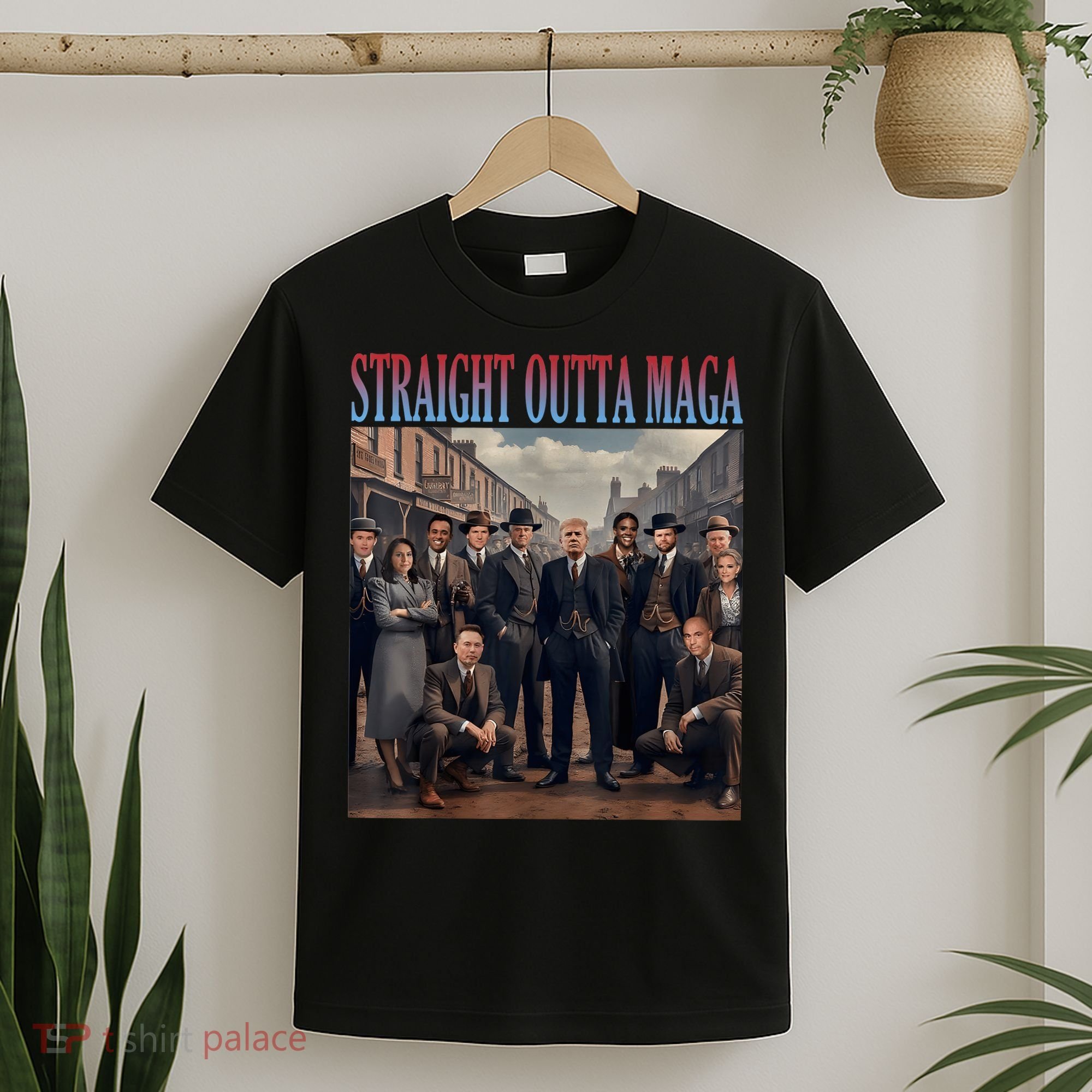 Straight Outta Maga Funny Trump 2024 Funny T-Shirt