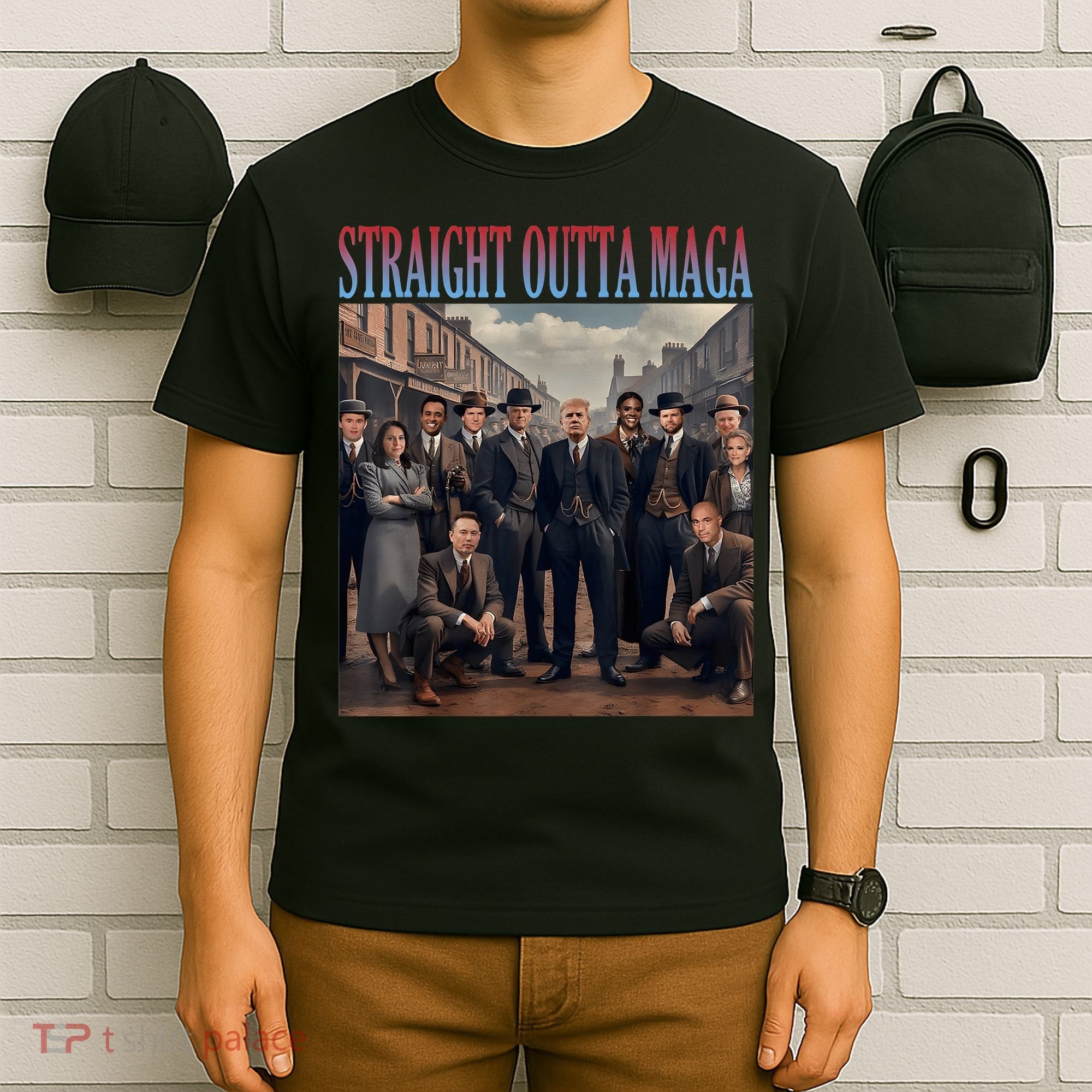 Straight Outta Maga Funny Trump 2024 Funny T-Shirt