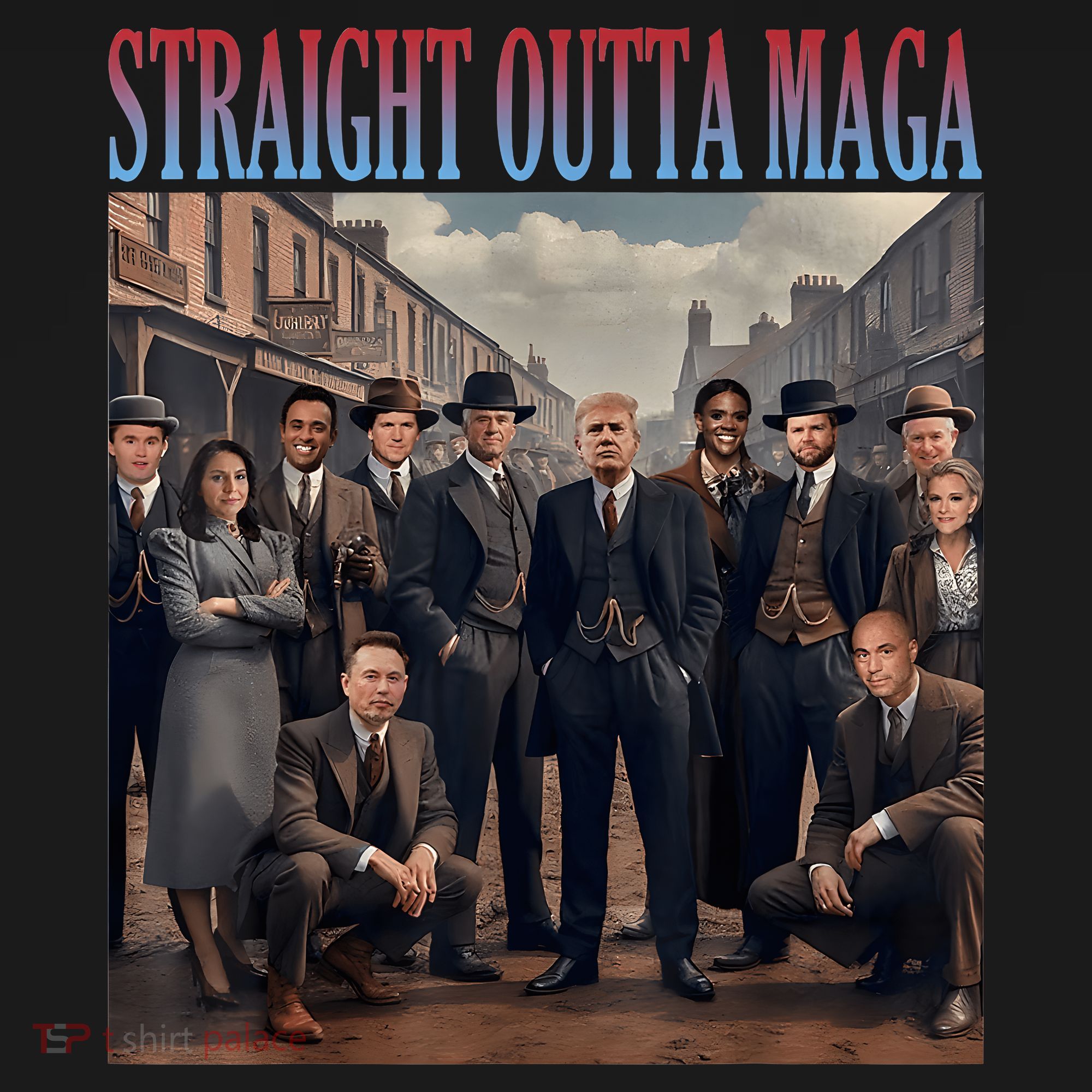 Straight Outta Maga Funny Trump 2024 Funny T-Shirt