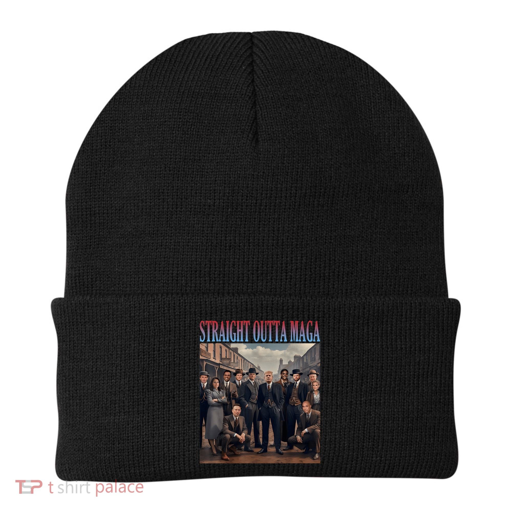 Straight Outta Maga Funny Trump 2024 Funny Beanie