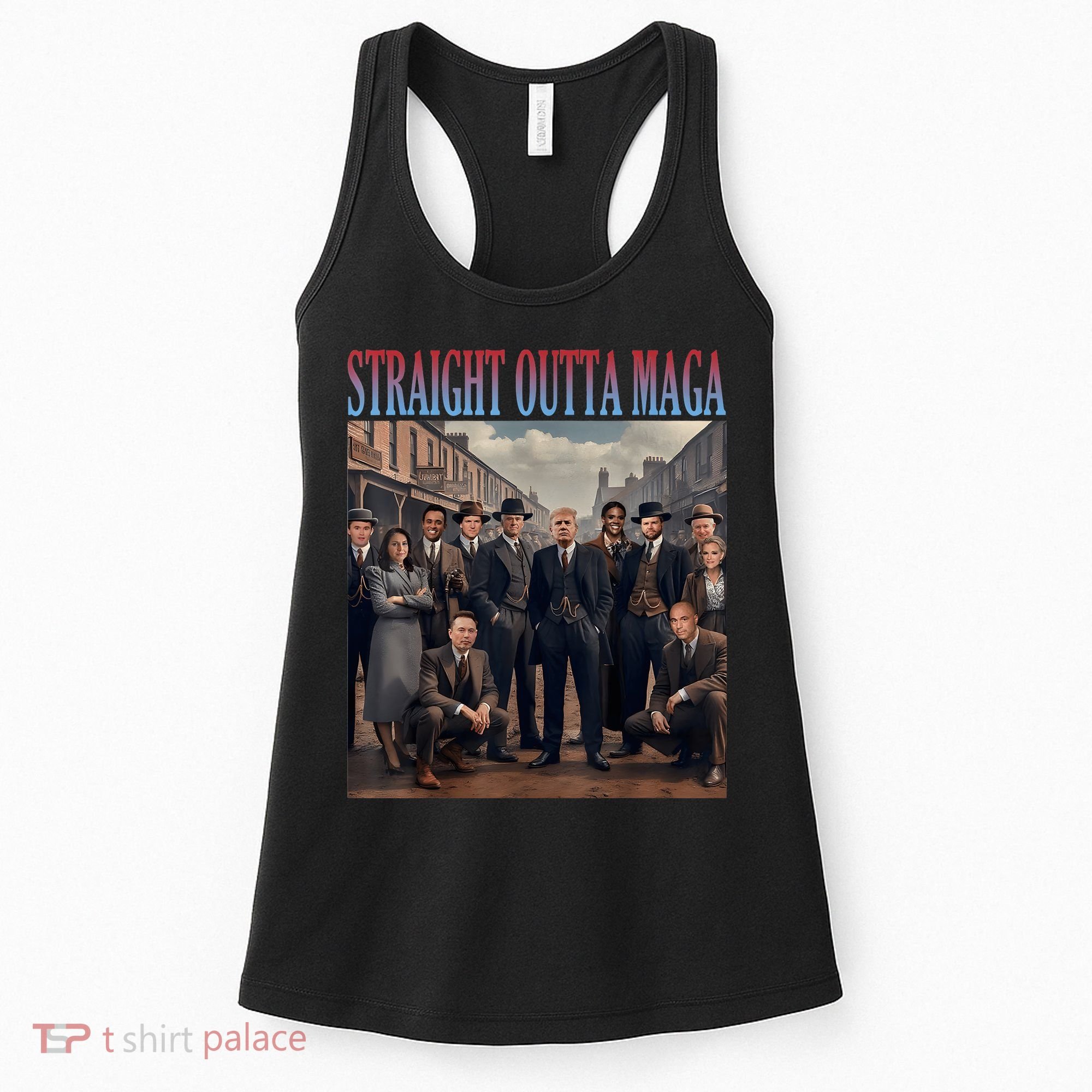 Straight Outta Maga Funny Trump 2024 Funny Women's Tank Top