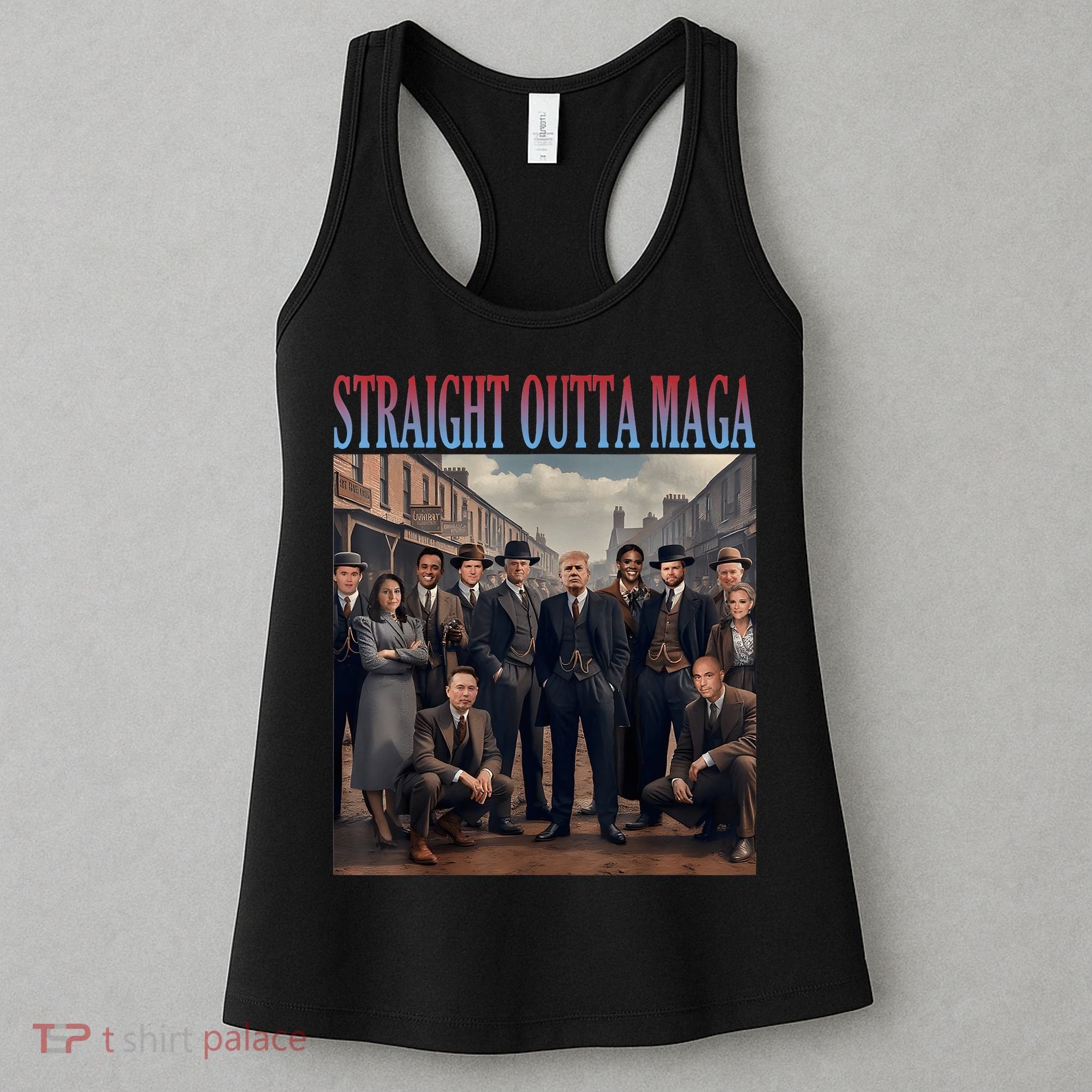 Straight Outta Maga Funny Trump 2024 Funny Women's Tank Top