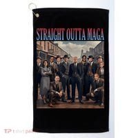 Straight Outta Maga Funny Trump 2024 Funny Golf Towel thumb 0