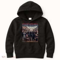 Straight Outta Maga Funny Trump 2024 Funny Kids Hoodie thumb 0