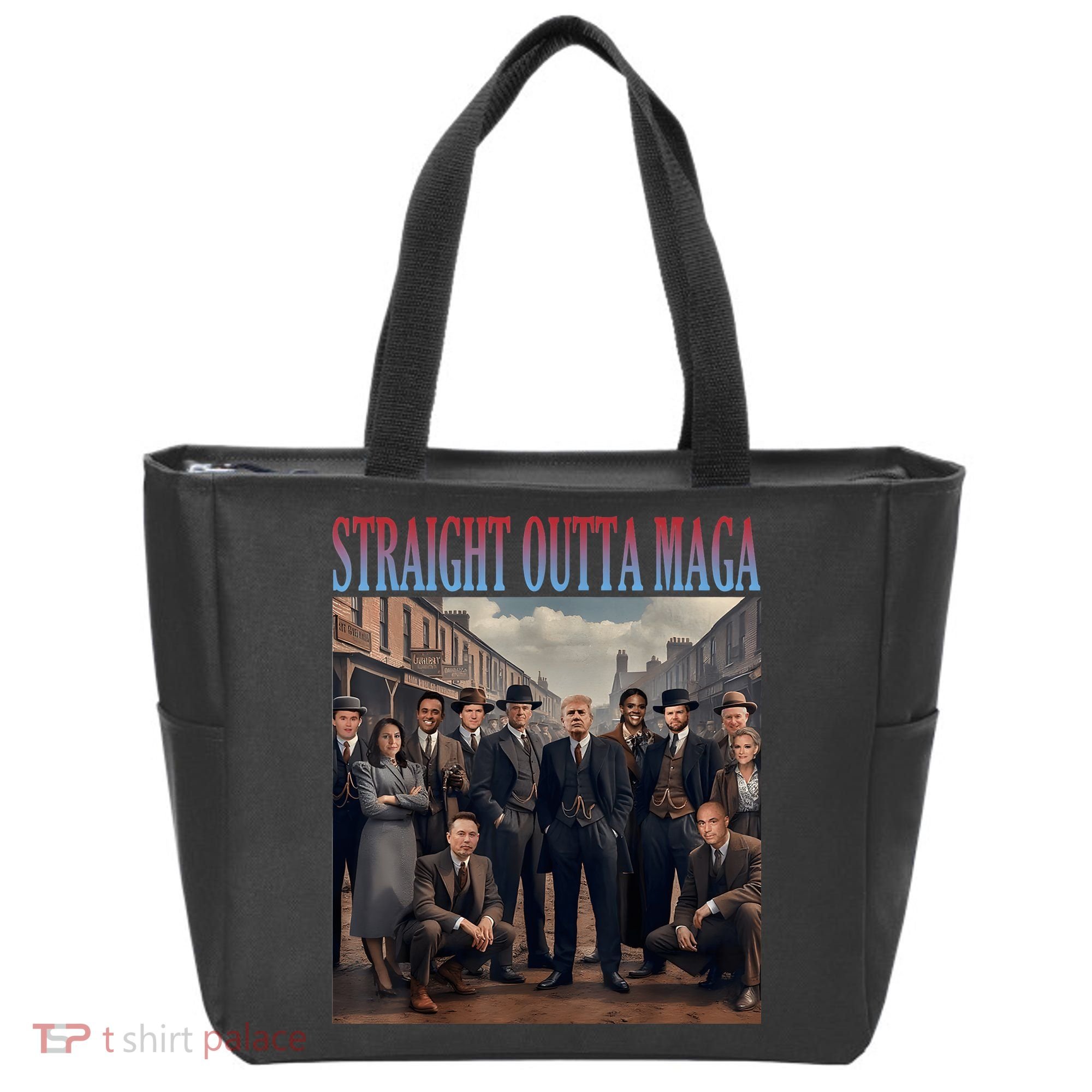 Straight Outta Maga Funny Trump 2024 Funny Tote Bag