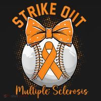 Strike Out Multiple Sclerosis Awareness Orange Ribbon Bucket Hat thumb 4