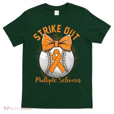 Strike Out Multiple Sclerosis Awareness Orange Ribbon T-Shirt