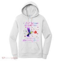 Sit On My Porch And Watch The Hummingbirds Funny Bird Lover Women's Hoodie thumb 0