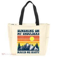 Sunshine On My Shoulders Makes Me Feel Happy Country Music Tote Bag thumb 0