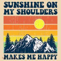 Sunshine On My Shoulders Makes Me Feel Happy Country Music Tote Bag thumb 4