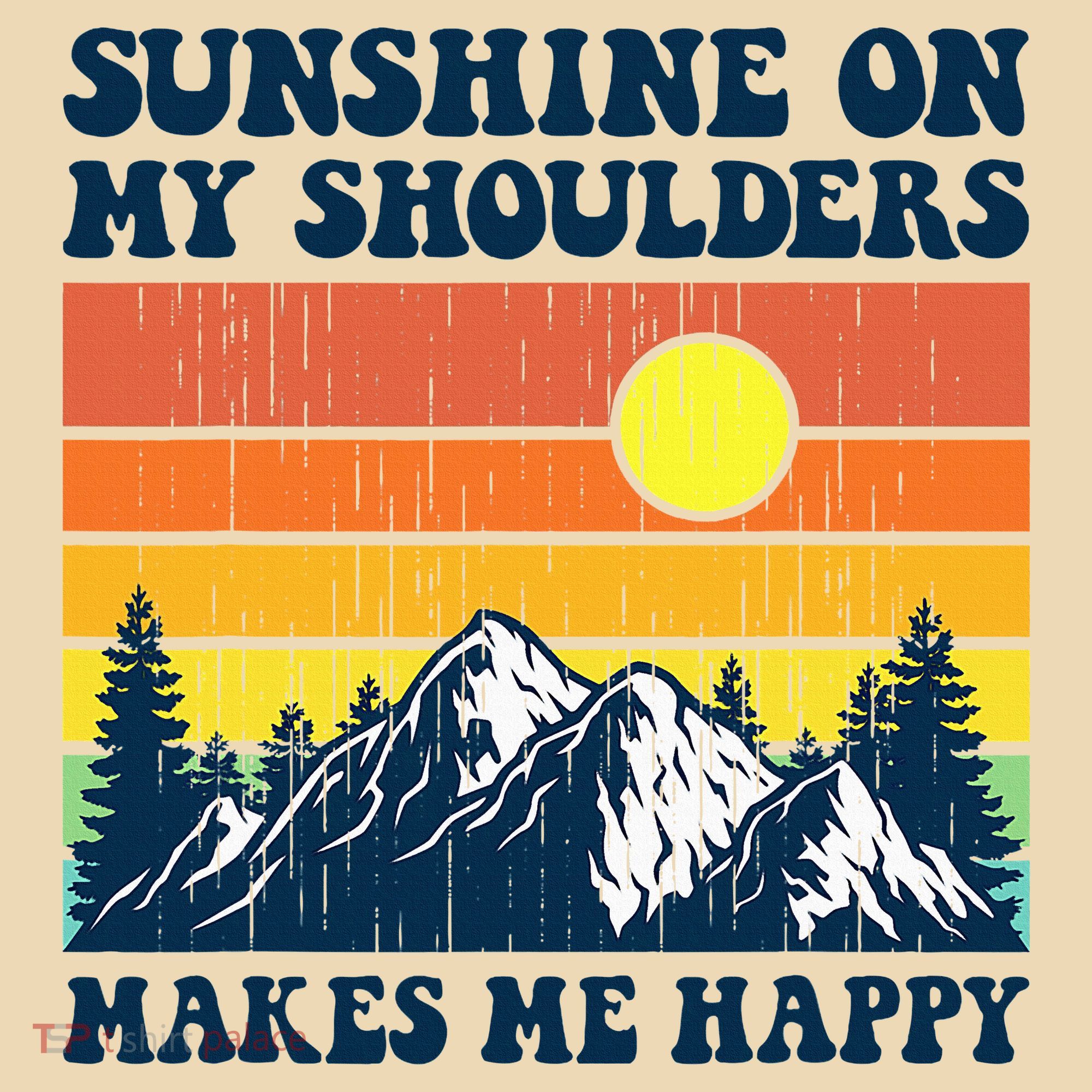 Sunshine On My Shoulders Makes Me Feel Happy Country Music Tote Bag