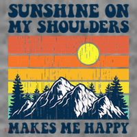 Sunshine On My Shoulders Makes Me Feel Happy Country Music Toddler Hoodie thumb 2