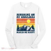 Sunshine On My Shoulders Makes Me Feel Happy Country Music Long Sleeve Shirt thumb 0