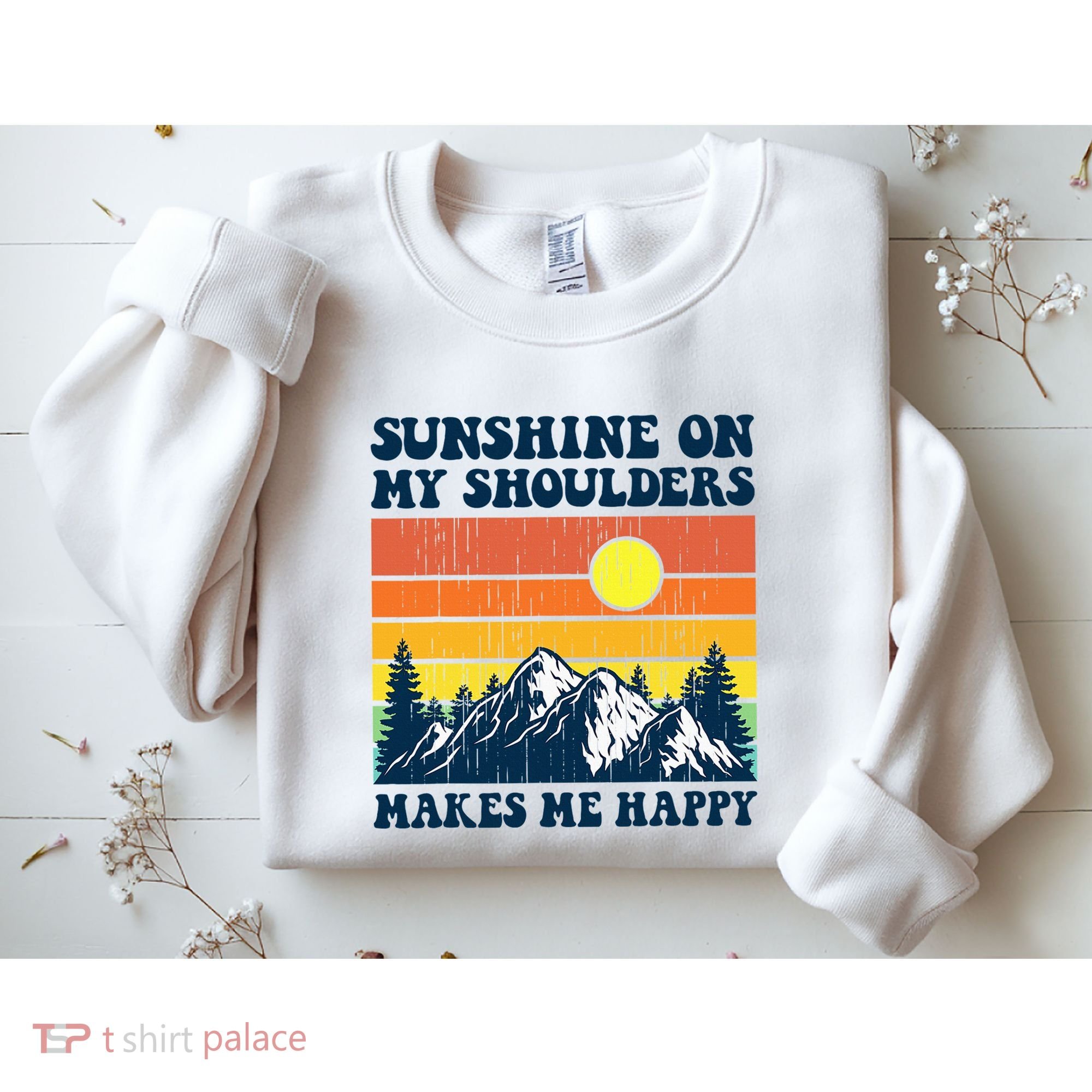 Sunshine On My Shoulders Makes Me Feel Happy Country Music Sweatshirt