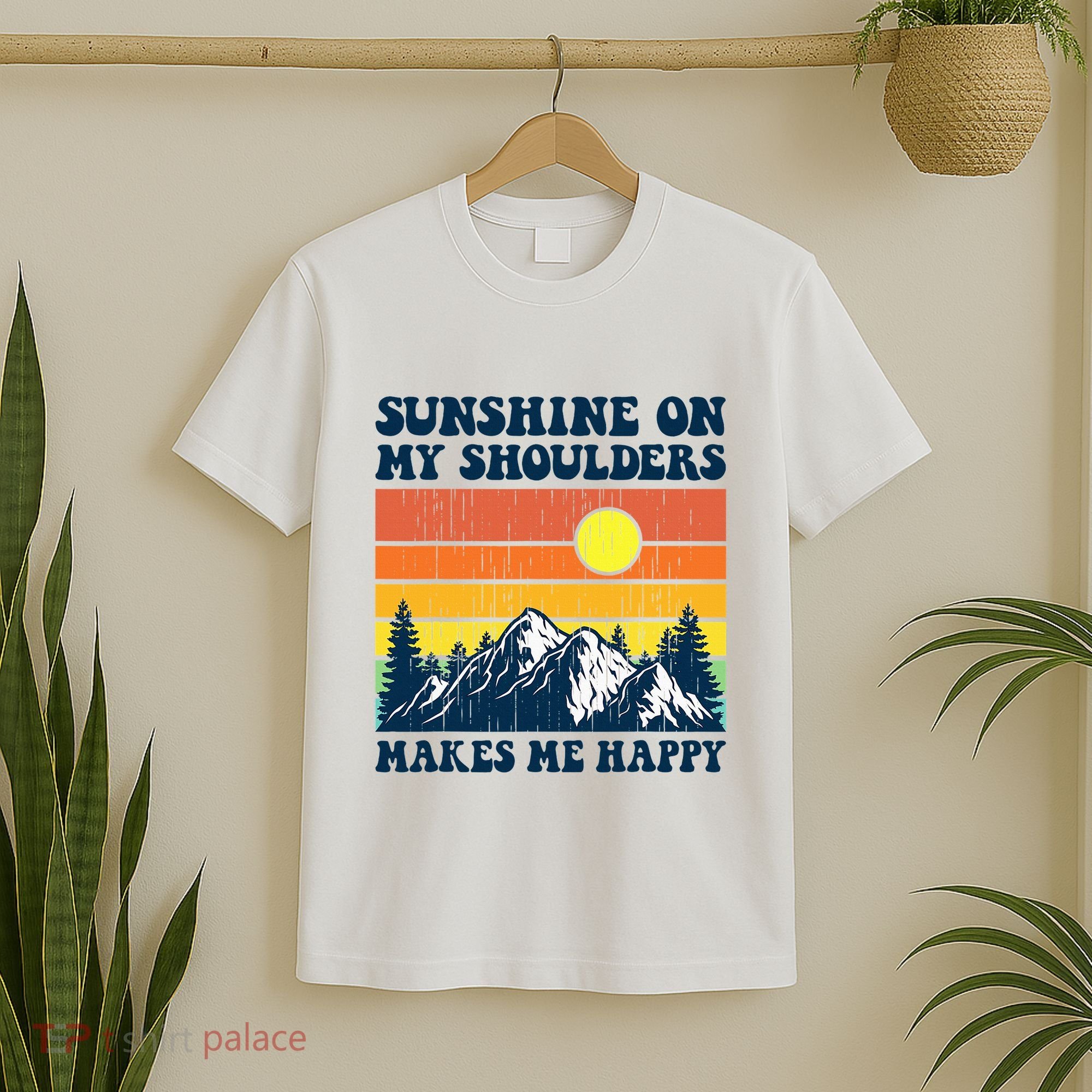 Sunshine On My Shoulders Makes Me Feel Happy Country Music T-Shirt