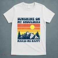 Sunshine On My Shoulders Makes Me Feel Happy Country Music T-Shirt thumb 5