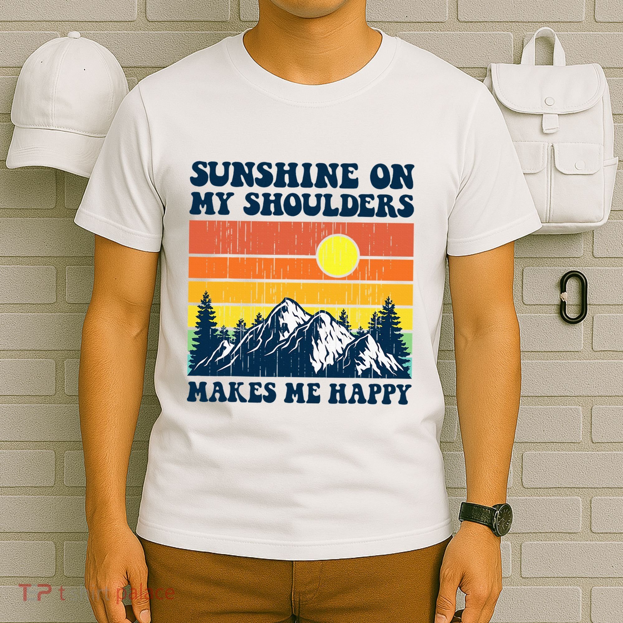 Sunshine On My Shoulders Makes Me Feel Happy Country Music T-Shirt