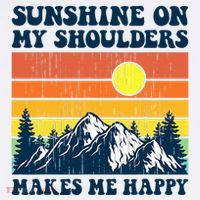 Sunshine On My Shoulders Makes Me Feel Happy Country Music Women's Tank Top thumb 5