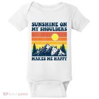 Sunshine On My Shoulders Makes Me Feel Happy Country Music Baby Bodysuit thumb 0