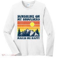 Sunshine On My Shoulders Makes Me Feel Happy Country Music Women's Long Sleeve Shirt thumb 0