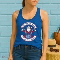 Santa On Motorcycle Funny Christmas Gift Women's Tank Top thumb 2