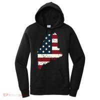 State Of Maine Usa Flag Patriotic For Women Adults Women's Hoodie thumb 0
