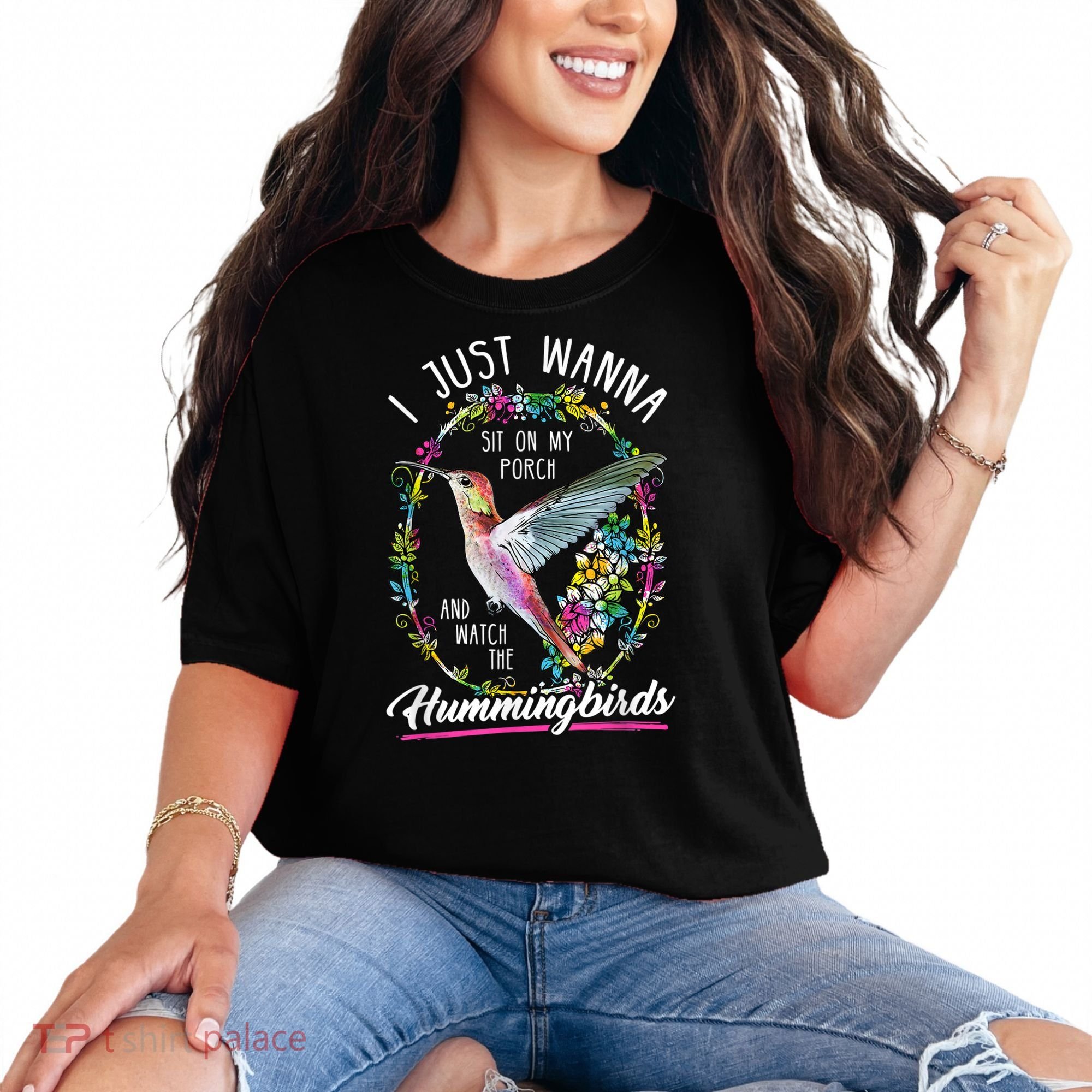 Sit On My Porch And Watch The Hummingbirds Top Comfort Colors T-Shirt