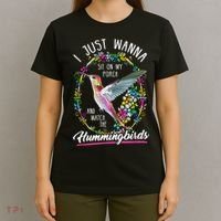 Sit On My Porch And Watch The Hummingbirds Top T-Shirt thumb 4