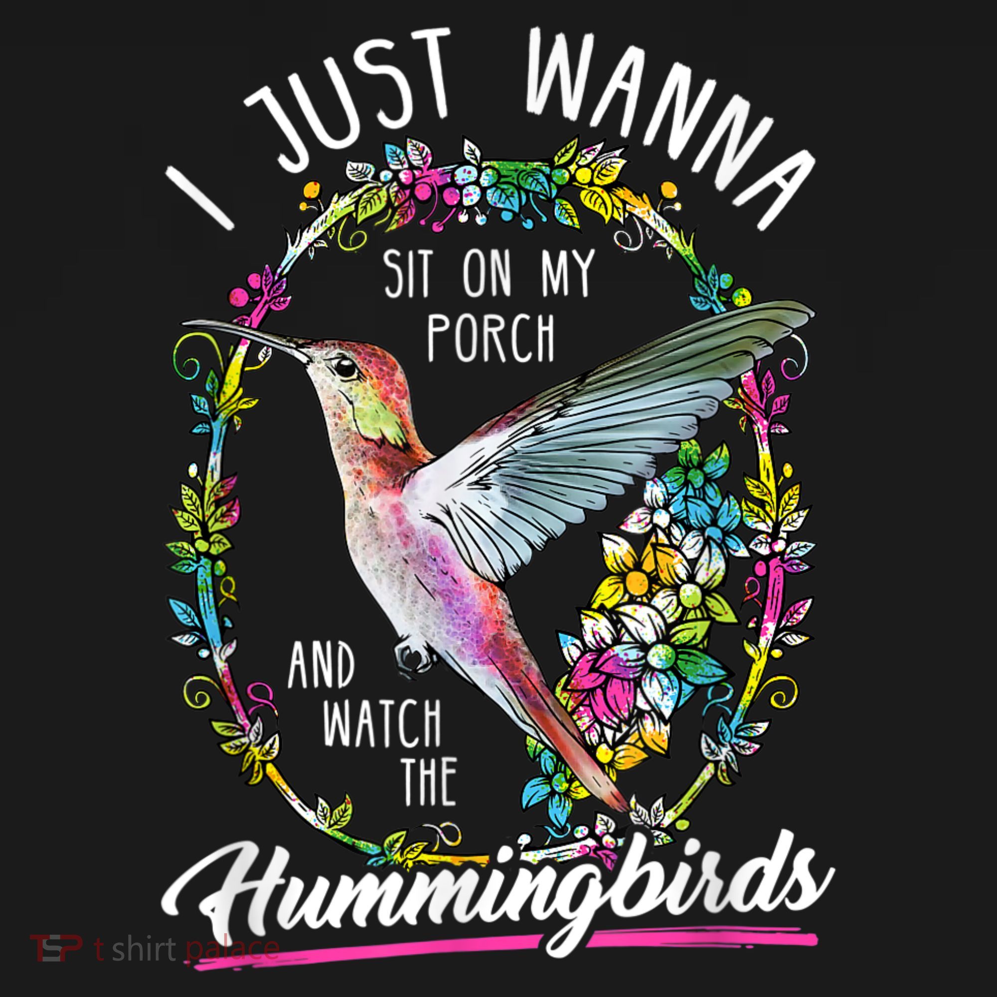 Sit On My Porch And Watch The Hummingbirds Top Women's Tank Top