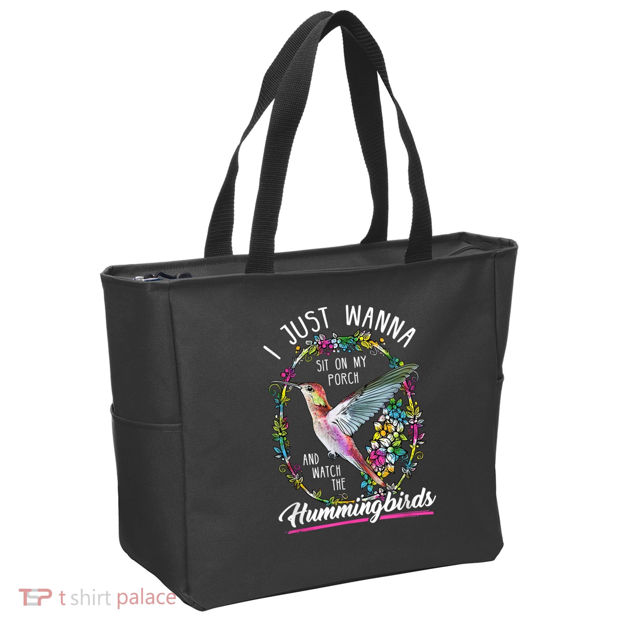 Sit On My Porch And Watch The Hummingbirds Top Tote Bag