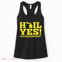 State Of Michigan Hail! Yes Mi Aunt Ann Arbor Gift U M Women's Tank Top thumb 0