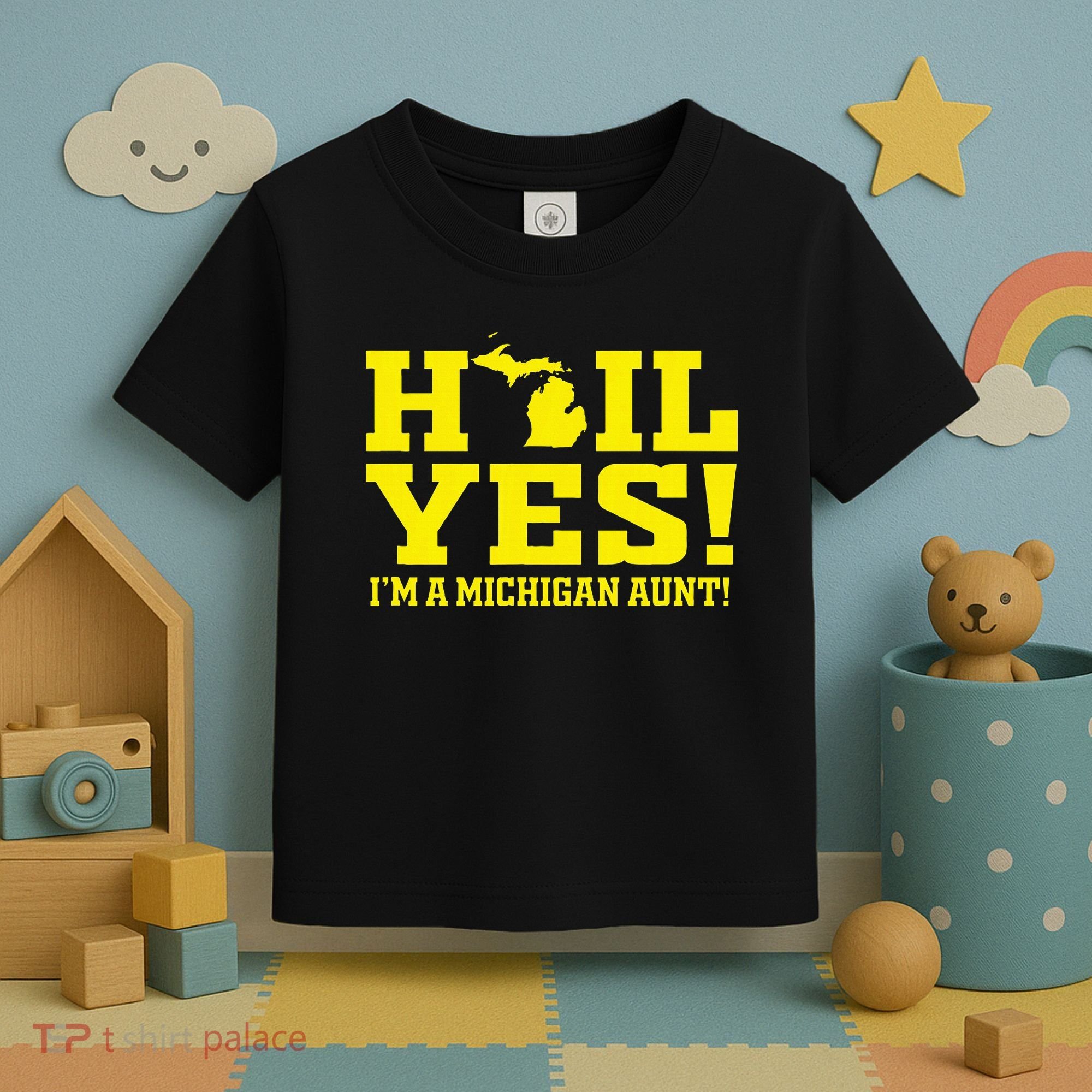 State Of Michigan Hail! Yes Mi Aunt Ann Arbor Gift U M Toddler T-Shirt