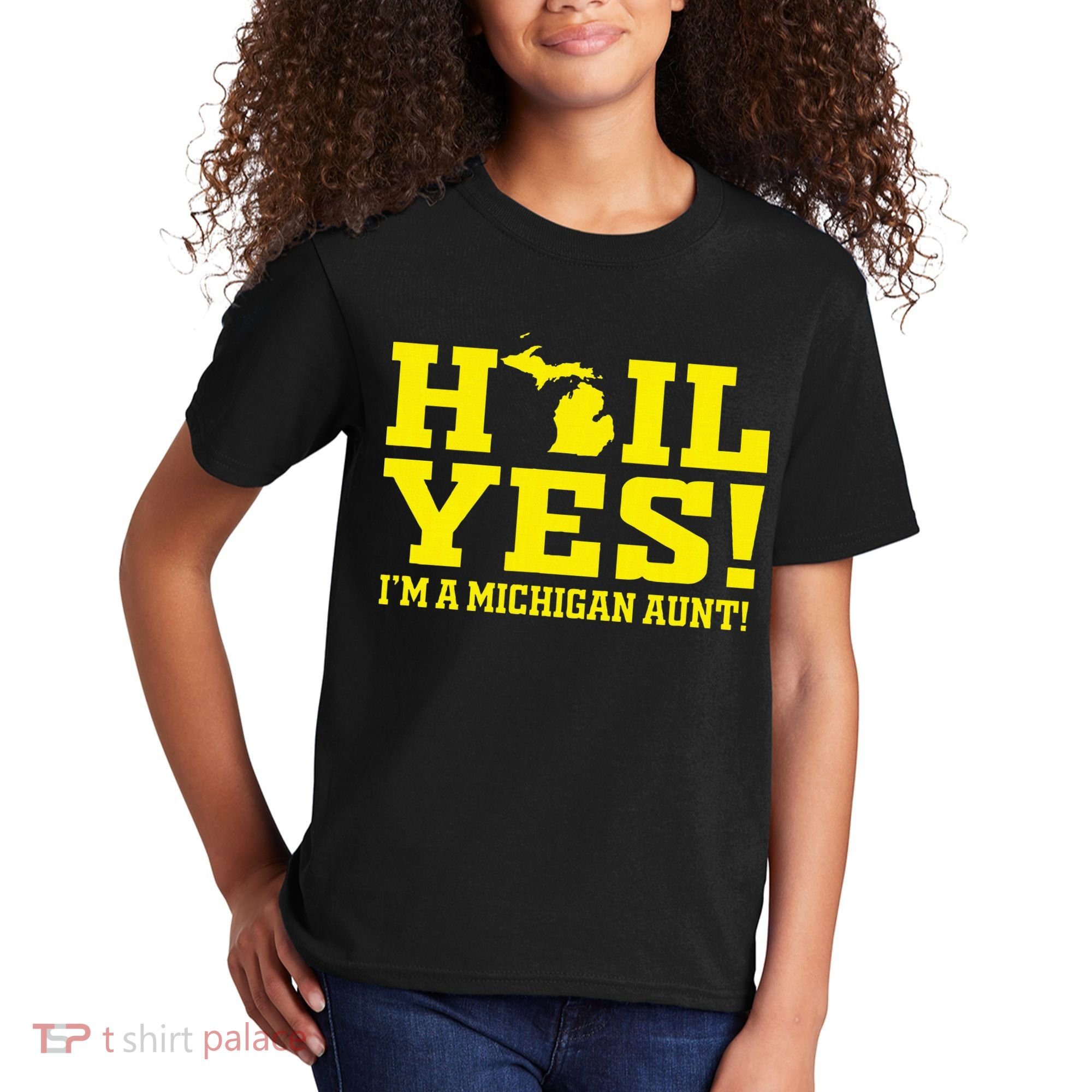 State Of Michigan Hail! Yes Mi Aunt Ann Arbor Gift U M Kids T-Shirt