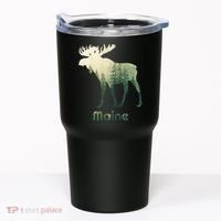 State Of Maine Moose Forest Tree Hunter Wildlife Tumbler thumb 0