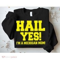 State Of Michigan Hail! Yes Mom Mother Ann Arbor Gift U M Sweatshirt thumb 2