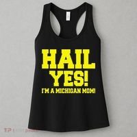 State Of Michigan Hail! Yes Mom Mother Ann Arbor Gift U M Women's Tank Top thumb 3