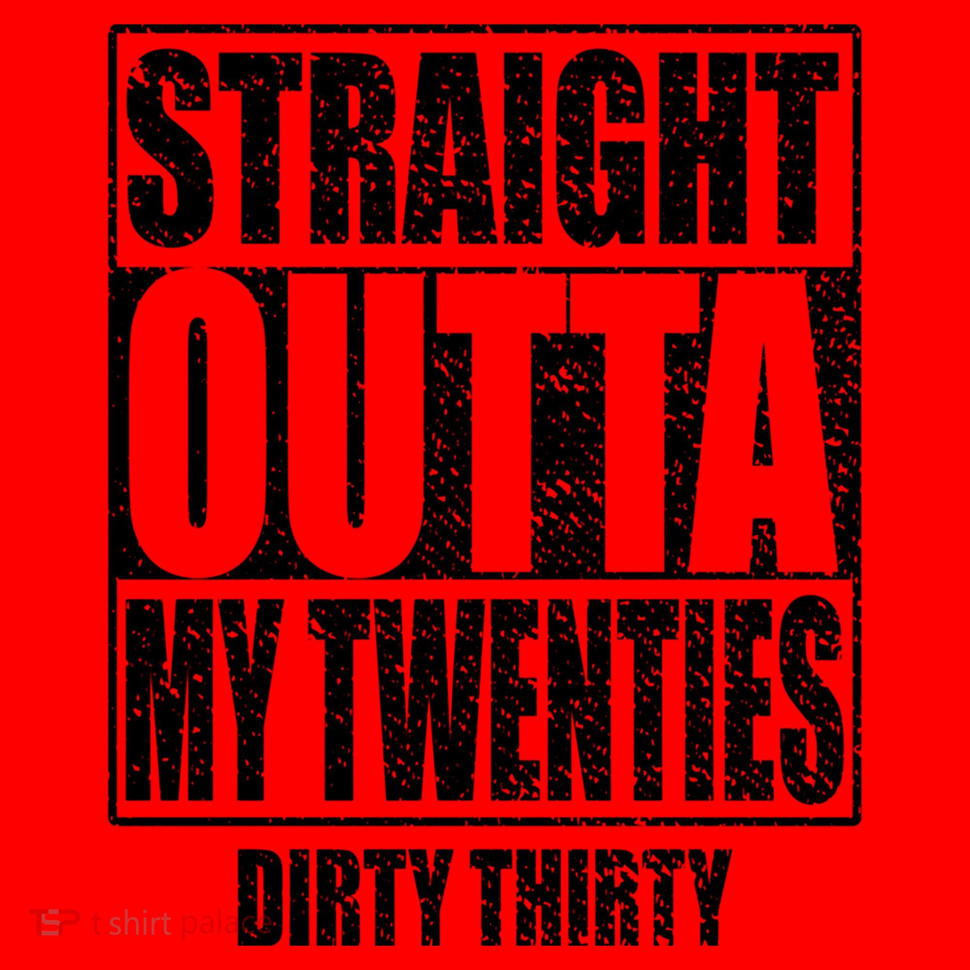 Straight Outta My Twenties 30th Birthday Dirty Thirty Cool Gift Santa Hat