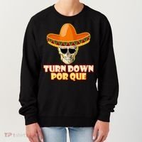 Sombrero Skull Turn Down Por Que Cinco De Mayo Women's Sweatshirt thumb 0