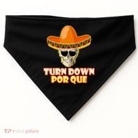 Sombrero Skull Turn Down Por Que Cinco De Mayo USA-Made Doggie Bandana thumb 0