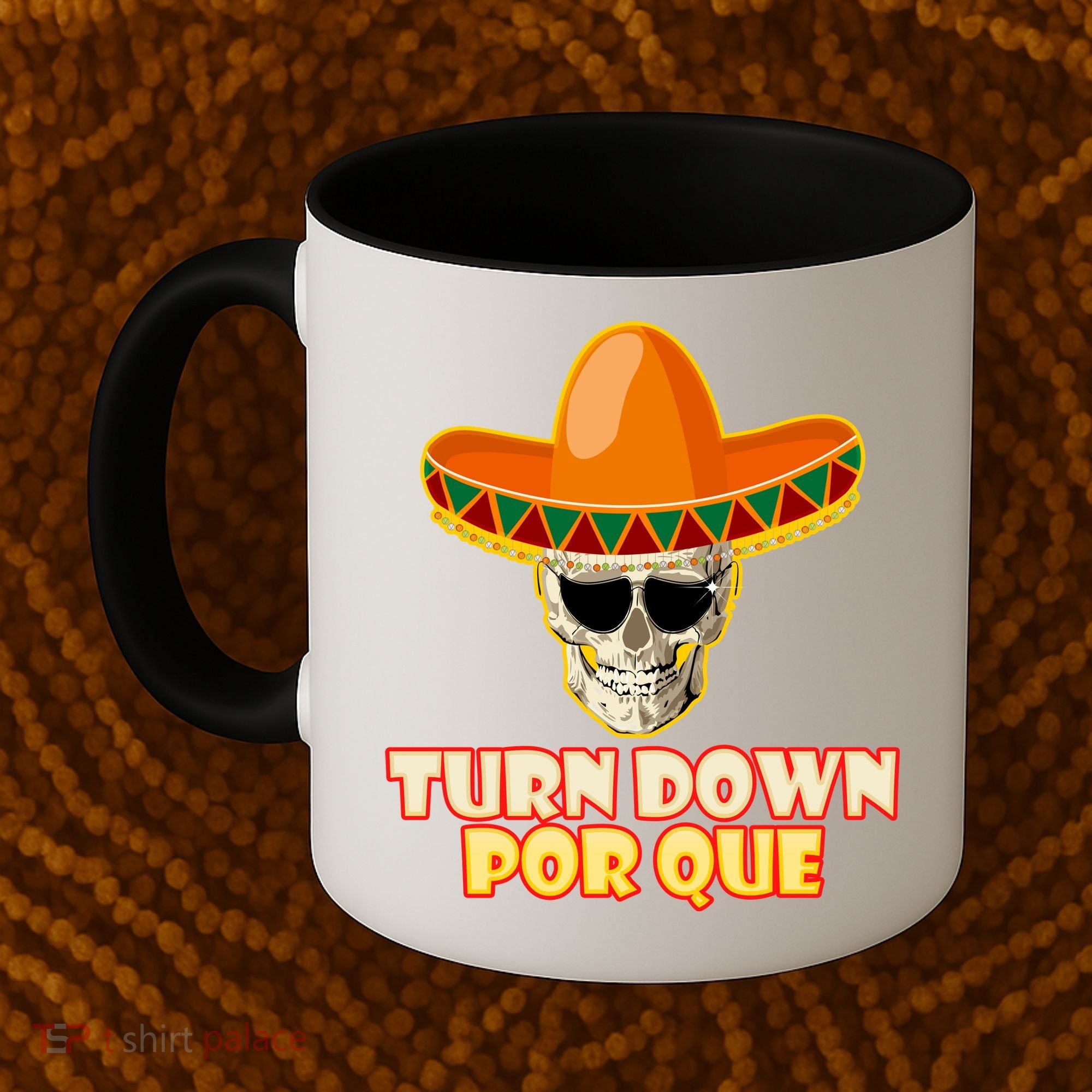 Sombrero Skull Turn Down Por Que Cinco De Mayo Coffee Mug