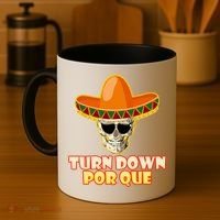 Sombrero Skull Turn Down Por Que Cinco De Mayo Coffee Mug thumb 4