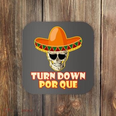 Sombrero Skull Turn Down Por Que Cinco De Mayo Coaster