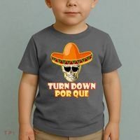 Sombrero Skull Turn Down Por Que Cinco De Mayo Toddler T-Shirt thumb 2