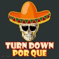 Sombrero Skull Turn Down Por Que Cinco De Mayo Kids T-Shirt thumb 4