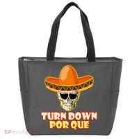 Sombrero Skull Turn Down Por Que Cinco De Mayo Tote Bag thumb 0