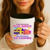 Some Grandmas Play Bingo Real Grandmas Go Camping Coffee Mug thumb 3