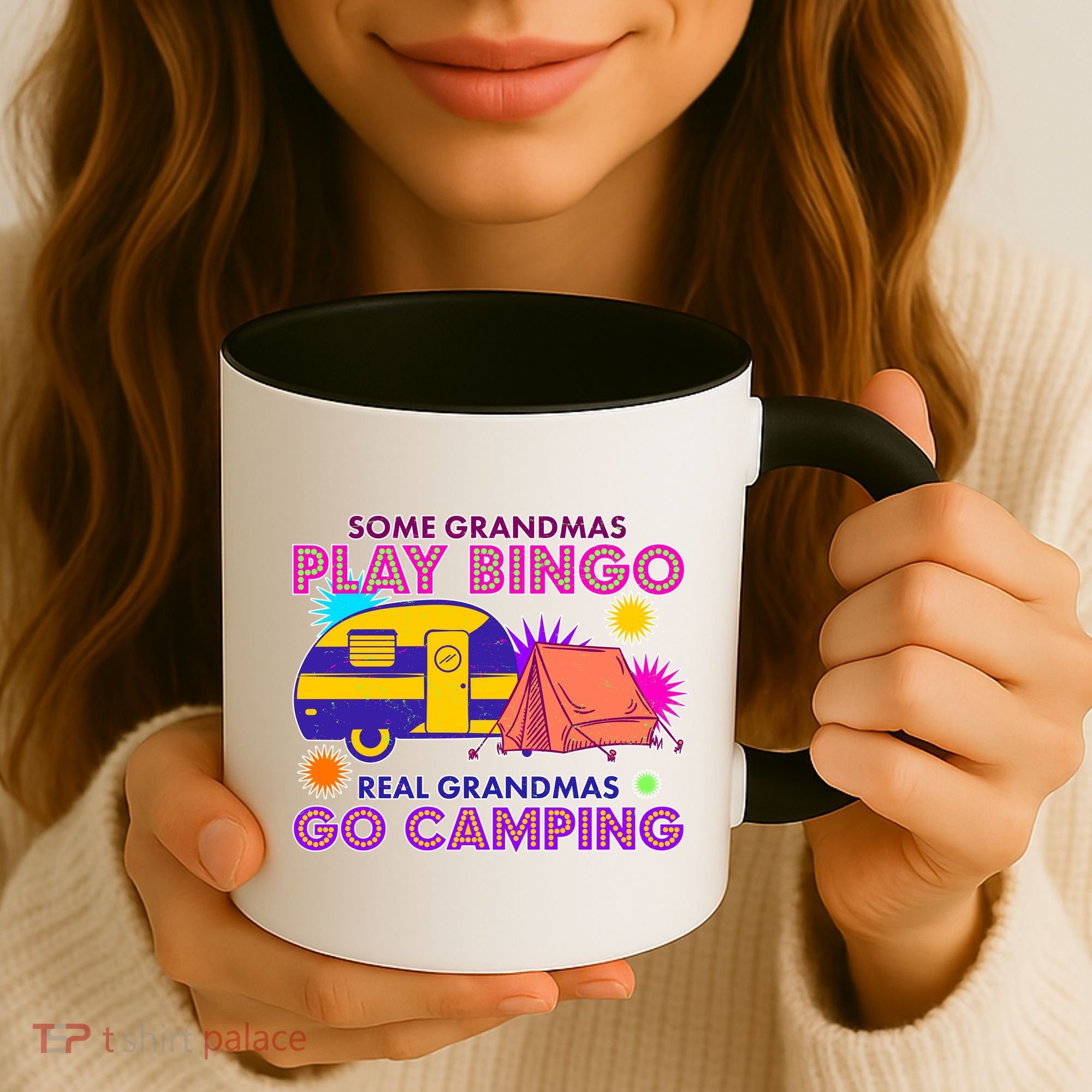 Some Grandmas Play Bingo Real Grandmas Go Camping Coffee Mug