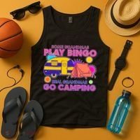 Some Grandmas Play Bingo Real Grandmas Go Camping Tank Top thumb 4